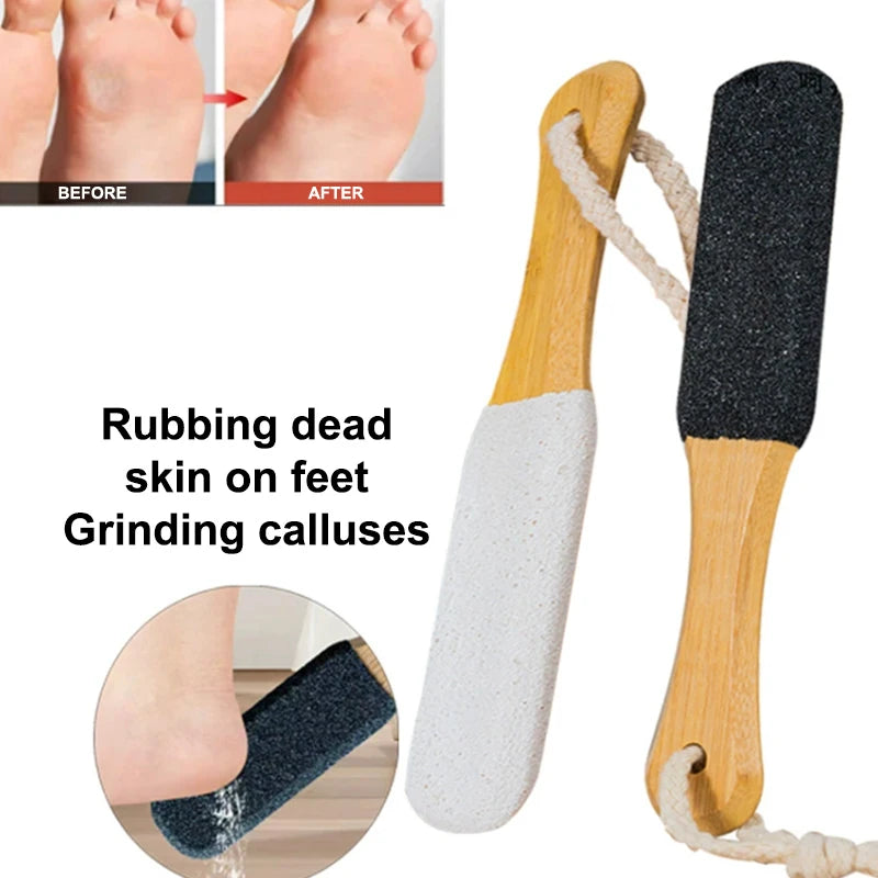 Wooden Double-Sided Foot File Callus Remover Heel Rasp Pedicure