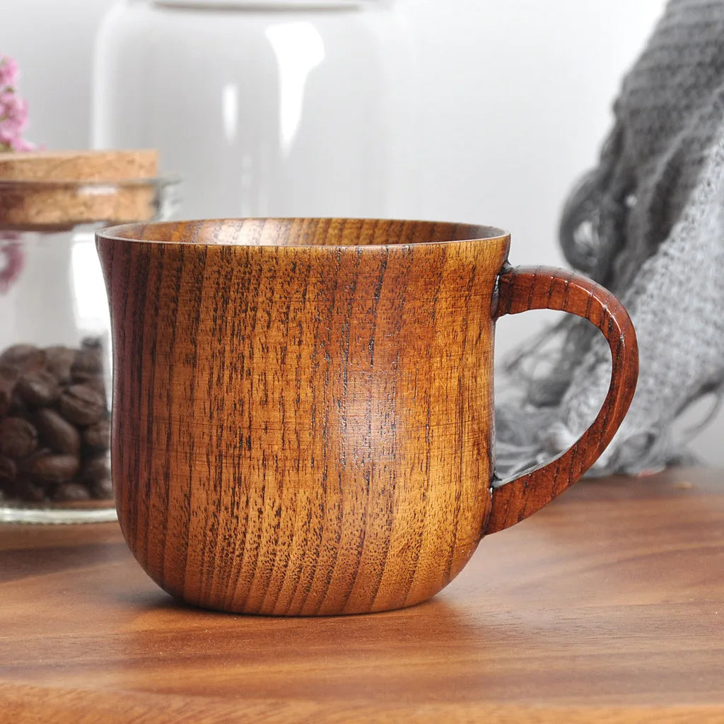 Natural Wood Grain Mug – Rustic Vintage Wooden Cup