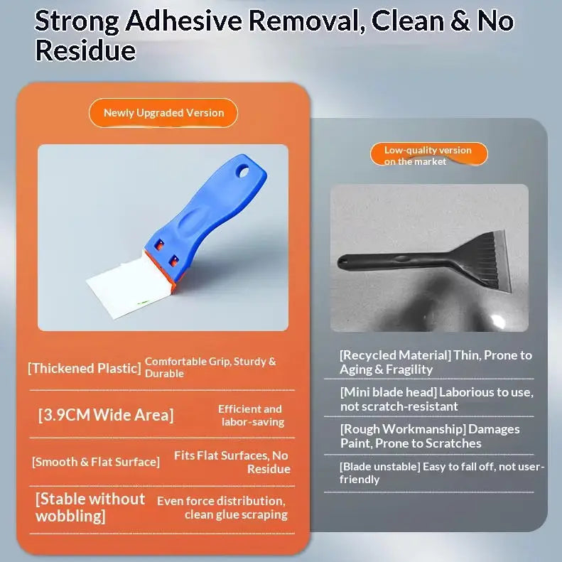 Plastic Razor Scraper – Non-Scratch Sticker & Glue Remover