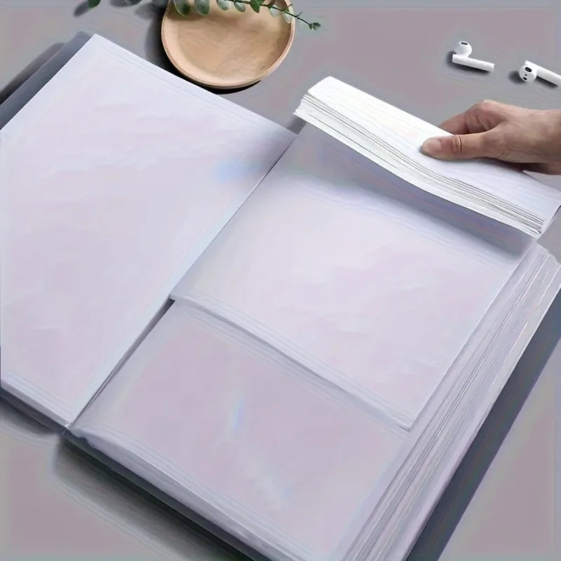 VIBE A4 Clear Plastic Document Folder – Durable File Storage