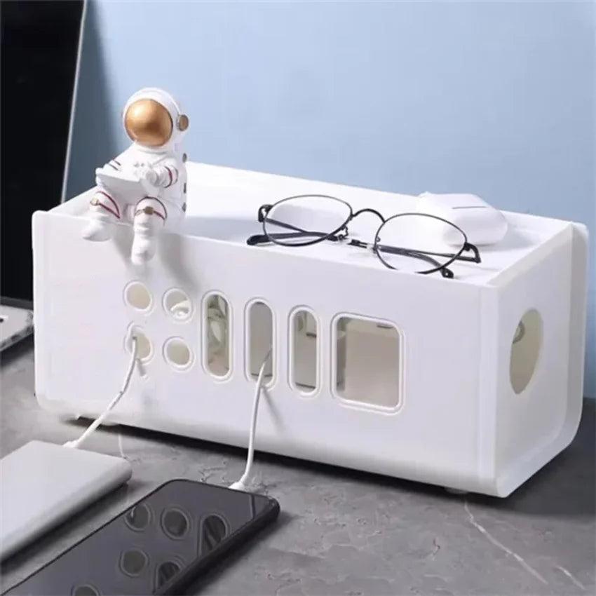 Cable Storage Box | Power Strip Wire Management Organizer