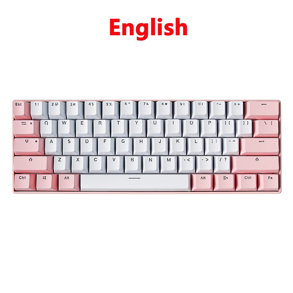 UYIQ YQ62 62-Key 60% Mechanical Keyboard – RGB Backlit USB-C