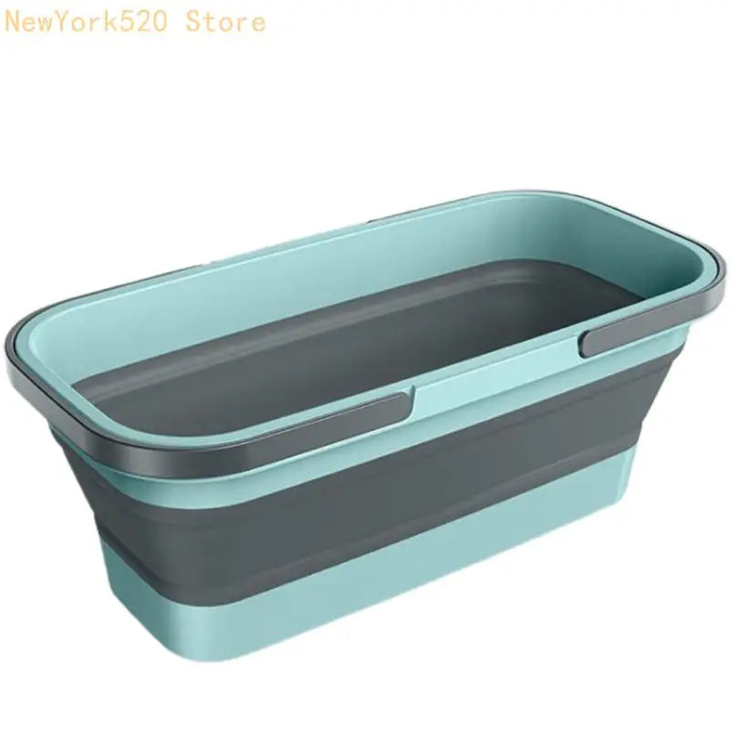 Rectangular Foldable Bucket with Double Carry Handle | Portable