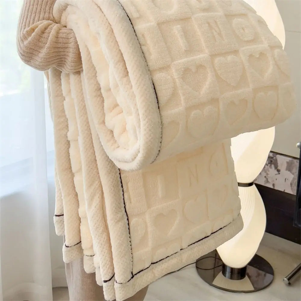 Double-Sided Fleece Lamb Throw Blanket – Ultra Soft & Warm