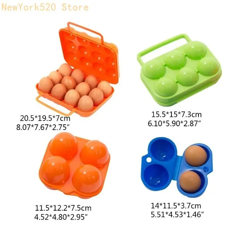 Portable Plastic Egg Carrier Box – Camping & Travel Organizer