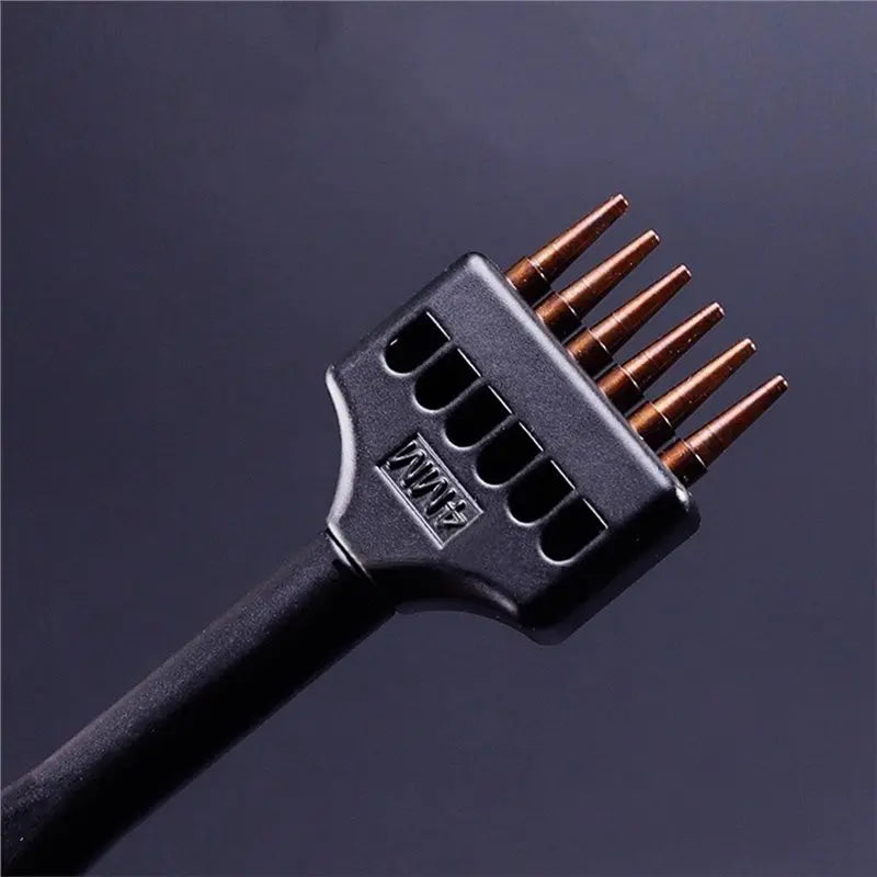 Steel Leather Punch Set – 1mm Stitching Chisel, 4–6mm Spacing