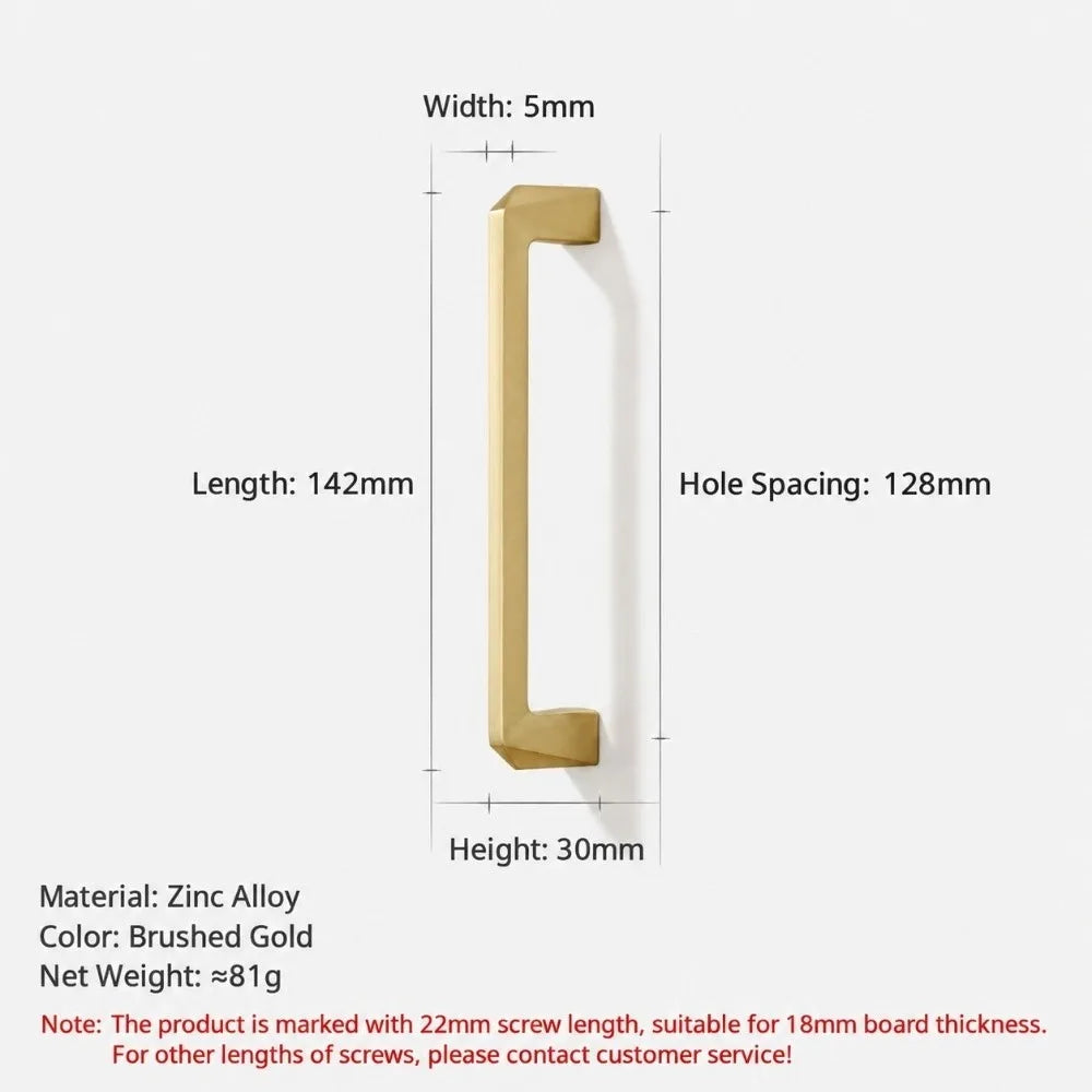 Zinc Alloy Cabinet Door Handle – Brushed Nickel Drawer Knob