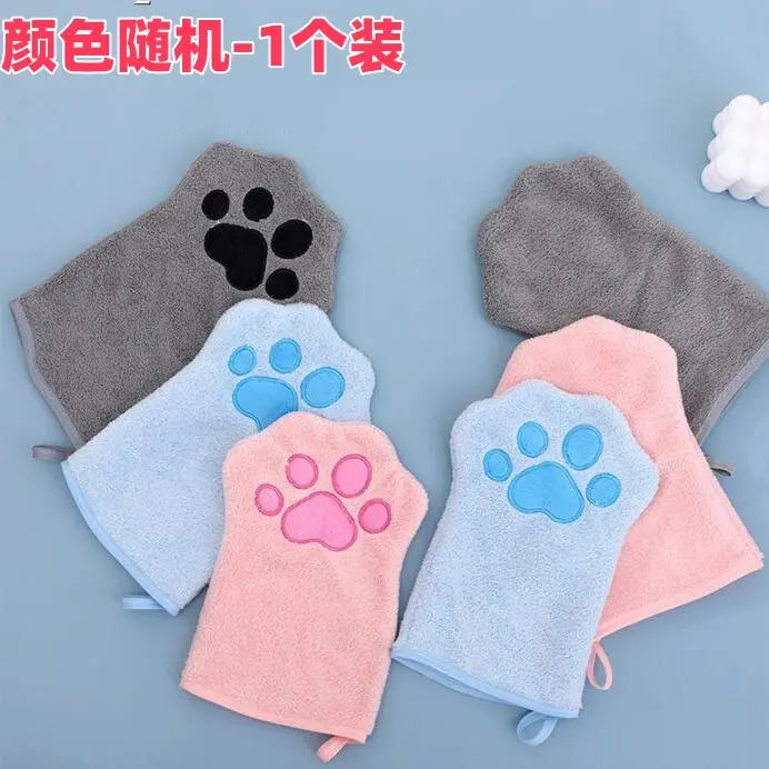 Microfiber Pet Bath Glove Towel – Quick-Drying Dog & Cat Mitt