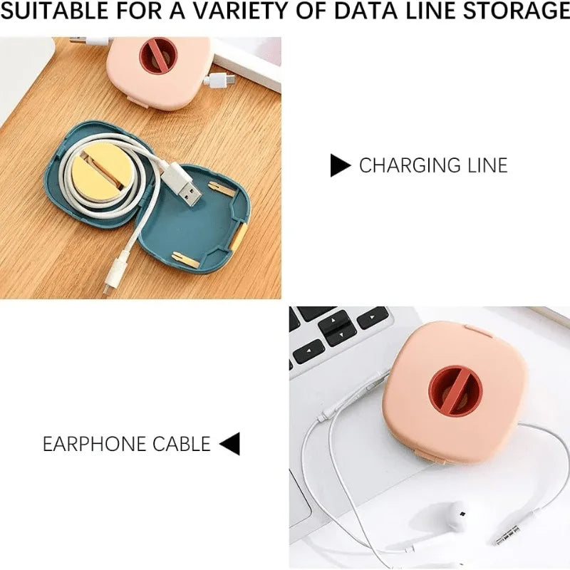 Retractable Portable Cable Organizer – Home, Office & School