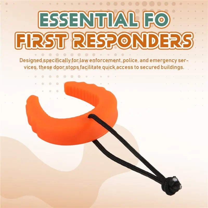 6-Pack TPU Door Stopper Wedges – First Responder & Home Use