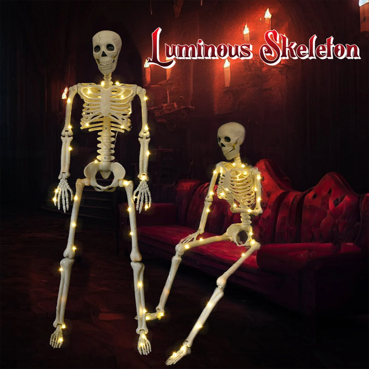 Skeleton LED Lighting Kit – Glowing Halloween Skull Decor