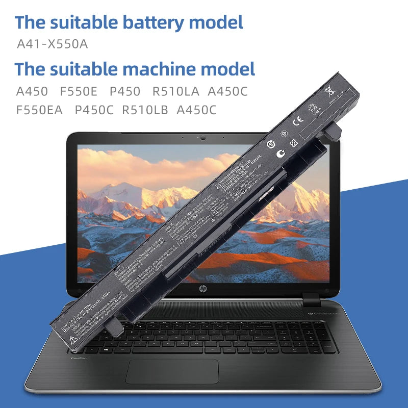 SUOZHAN A41-X550A 4-Cell Battery for ASUS X550 X450 A550 F550