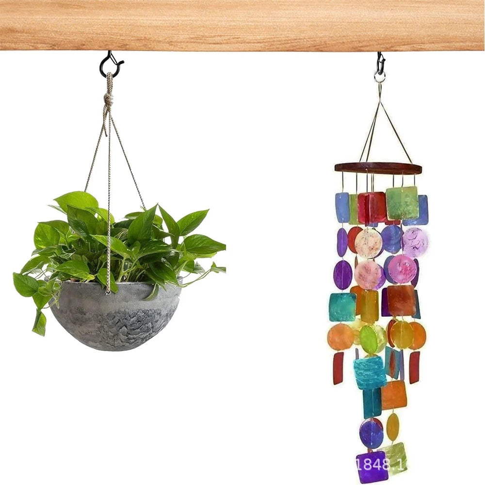 Black Metal Screw Ceiling Hooks – Plants, String & Xmas Lights