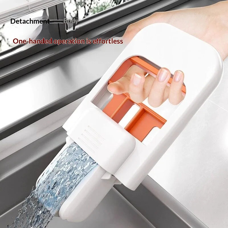 Mini Self-Squeeze Sponge Mop – Foldable Wall-Mount Cleaner