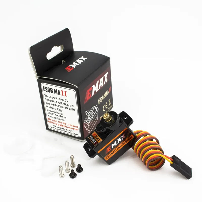 EMAX ES08MA II Mini Metal Gear RC Servo – 12g Analog Servo