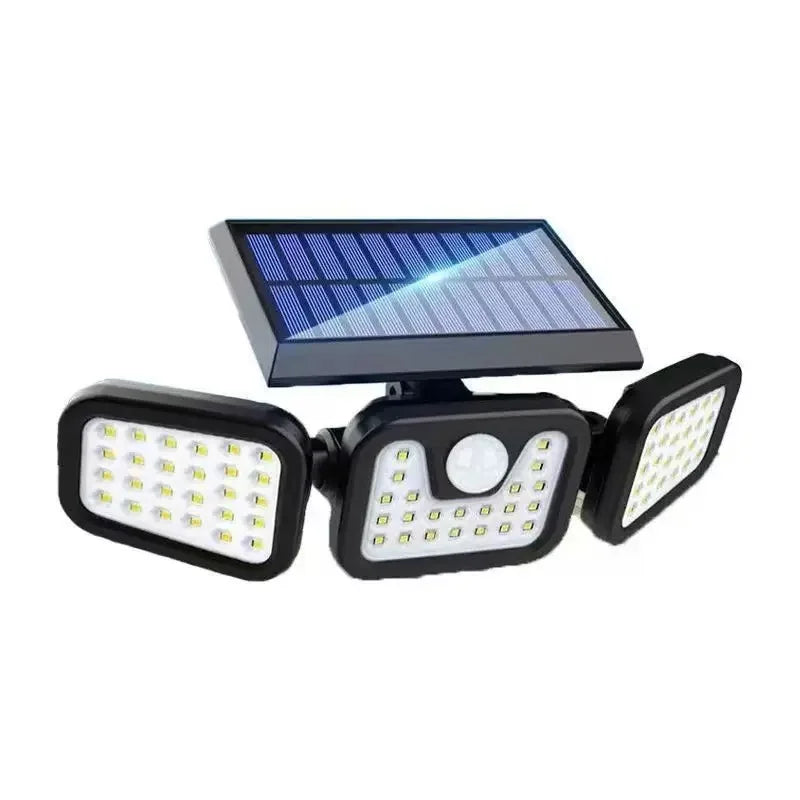 Solar 3-Head LED Outdoor Wall Light Motion Sensor IP65