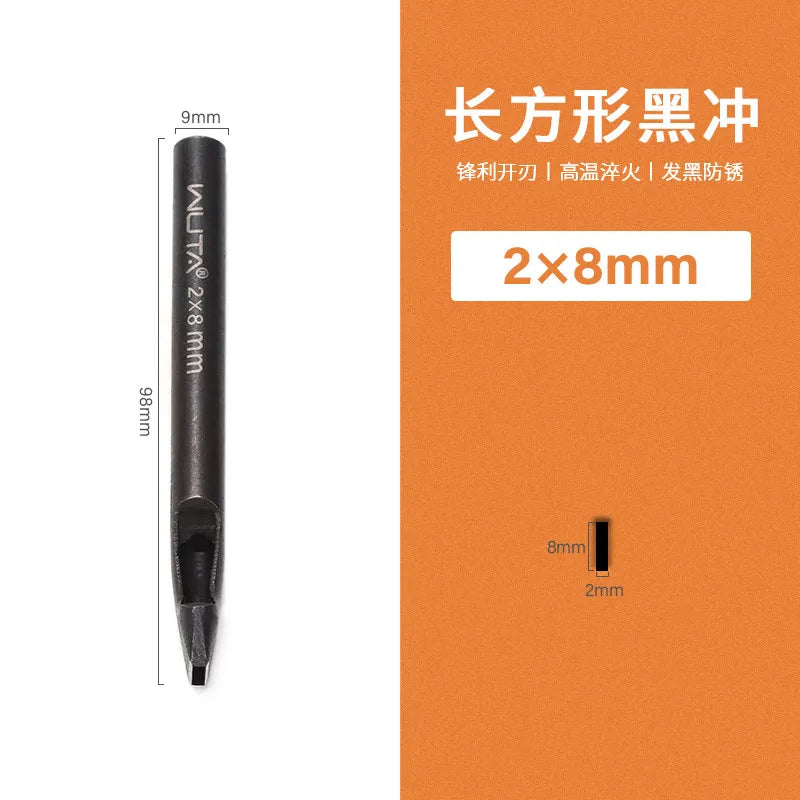 WUTA Rectangular Leather Belt Punch – DIY Manual Strap Tool