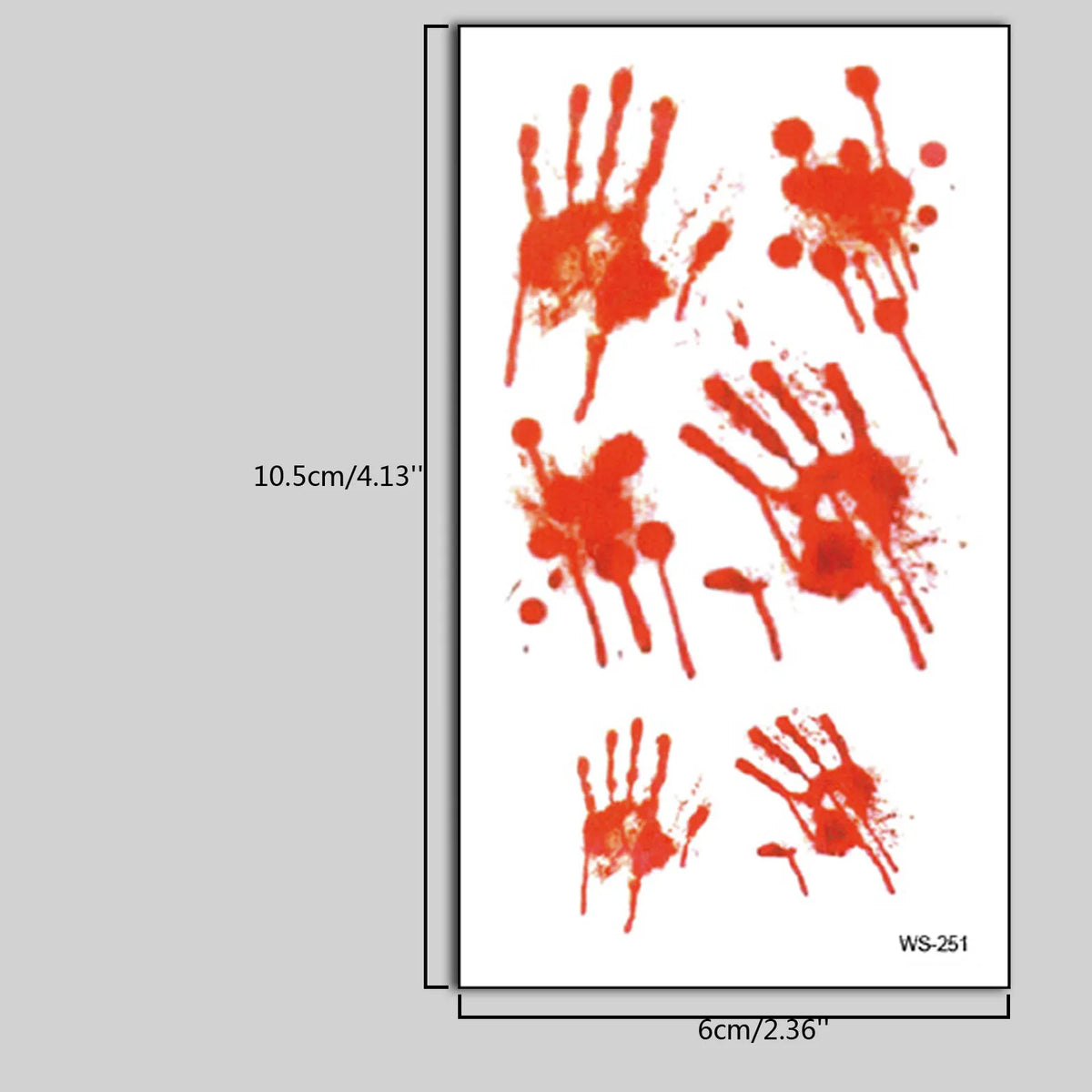 Halloween 3D Scar Temporary Tattoo Stickers – 10 Sheets