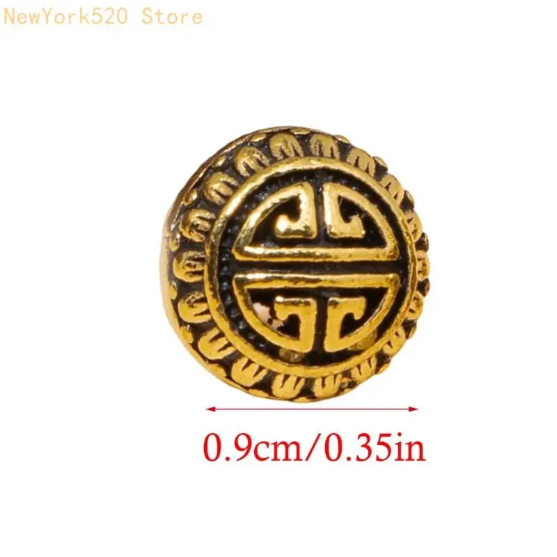 10Pcs Cloud Pattern Metal Buttons for Jackets, Coats & Sewing
