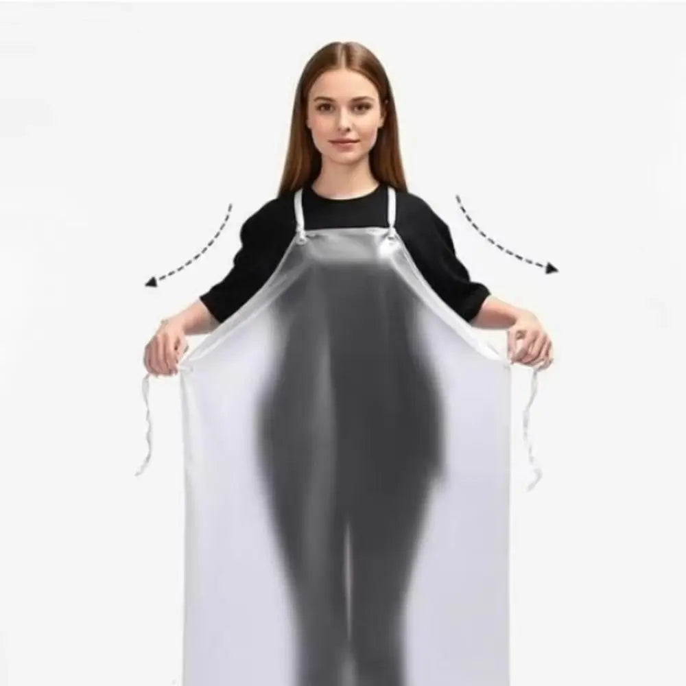 Thickened PVC Kitchen Apron – Waterproof & Oil-Resistant