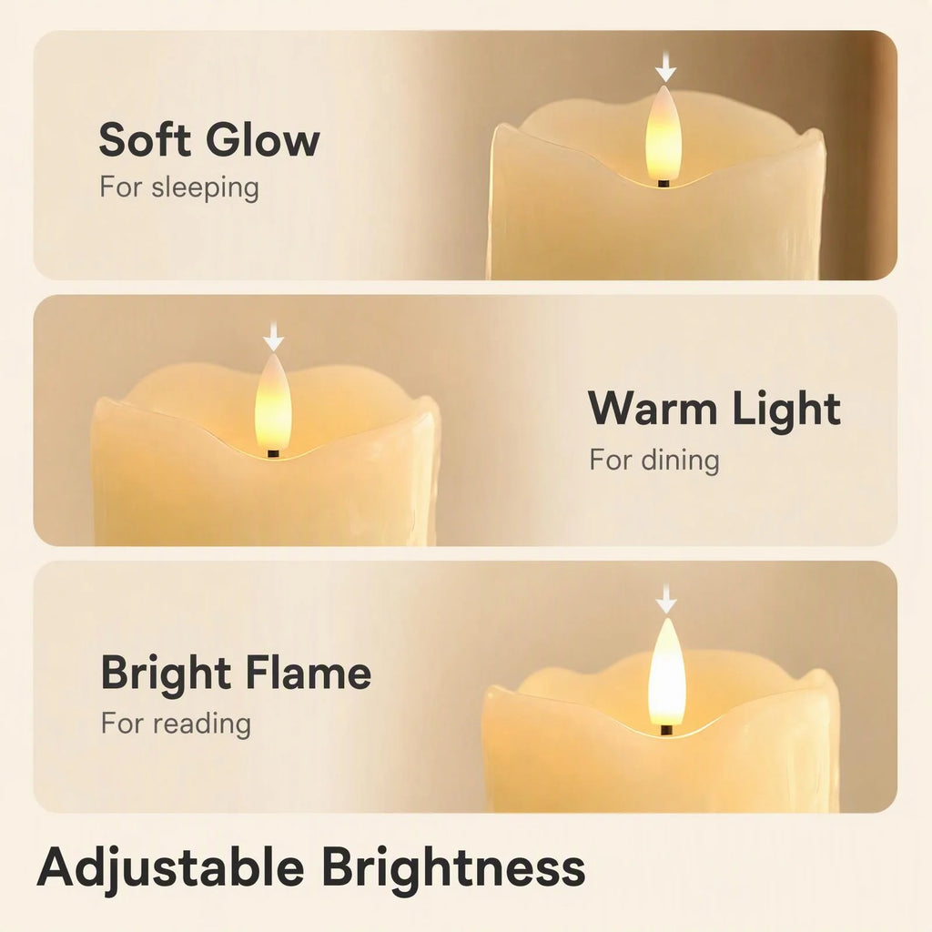 6-Pack Flameless LED Tea Light Candles with Remote & Timer