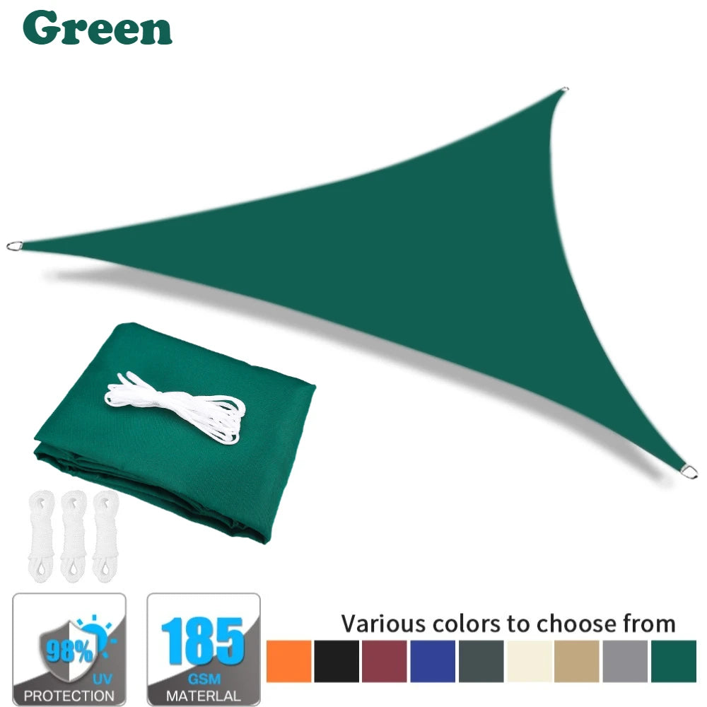 Waterproof Triangle Sun Shade Sail – 98% UV Block for Patio