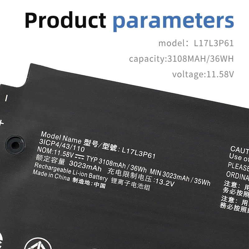 SUOZHAN L17L3P61 11.58V 36Wh Battery for Lenovo IdeaPad Yoga