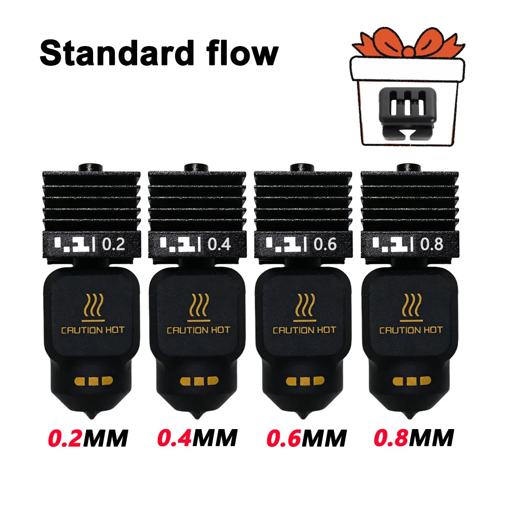 Bambu Lab P2S X2D Hotend – Hardened Steel Quick Swap Nozzle