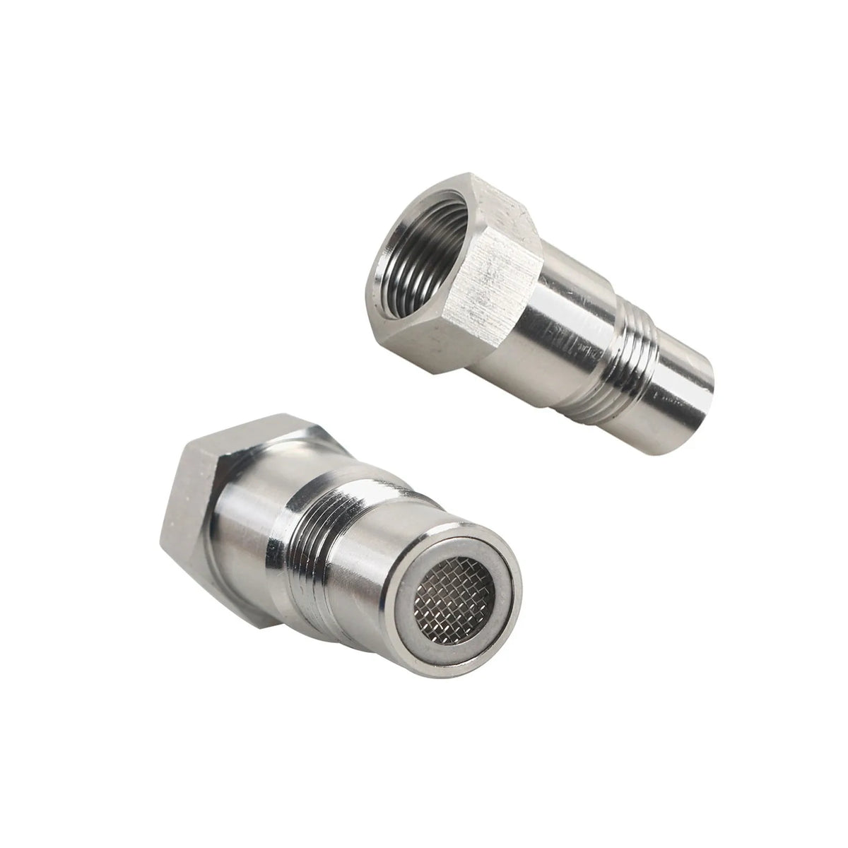O2 Sensor Spacer Adapter M18x1 Hex Connector & Mesh Filter