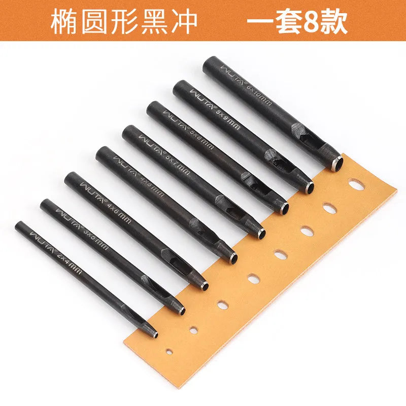 WUTA Oval & Round Leather Belt Hole Punch – DIY Leather Tool