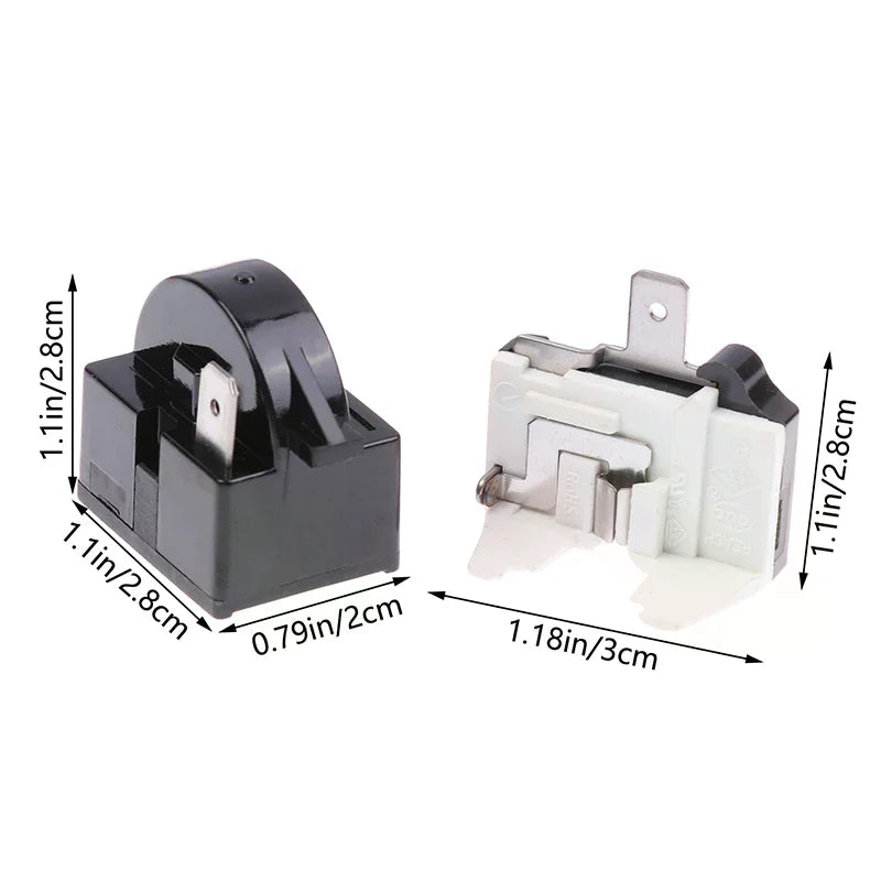 PTC Start Relay & Overload Protector 1-Pin 15 Ohm for Fridge