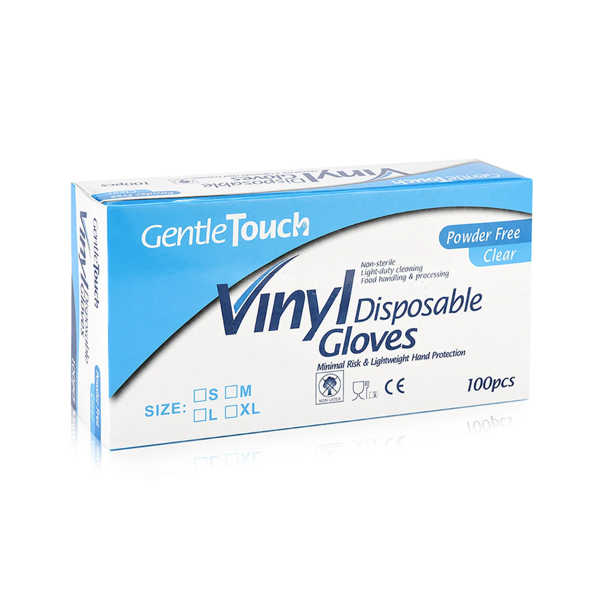 100-Pack Blue Disposable Gloves – Waterproof Multi-Purpose