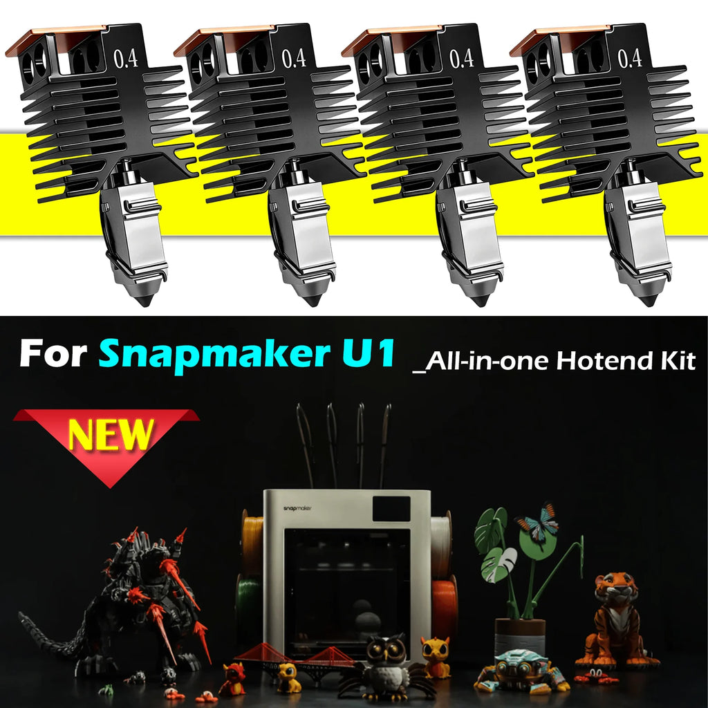 BEGRINT 0.4mm Hardened Steel Hotend for Snapmaker U1 3D Printer