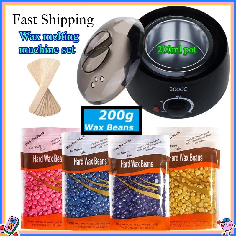 DOLL WAX 200ml Wax Warmer Kit with Waxing Beans | Hair Removal