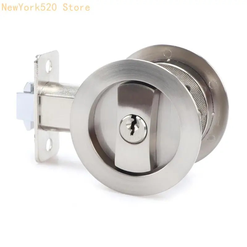 Stainless Steel Pocket Door Lock for 35mm–55mm Sliding Doors