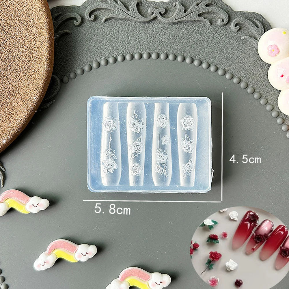 3D Seashell Flower Nail Art Silicone Mold – UV Resin & Gel
