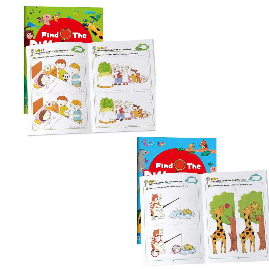 Kids Find the Difference Book – Logic & Visual Skills Ages 3–6
