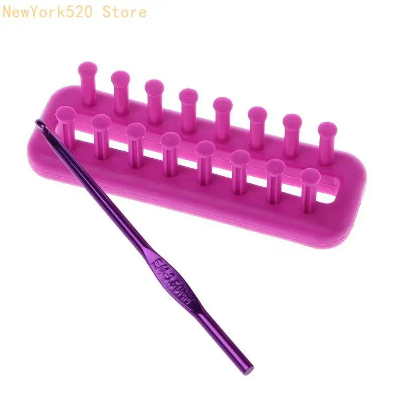 Rectangle Scarf Knitting Loom Set with Needle – DIY Craft Tool