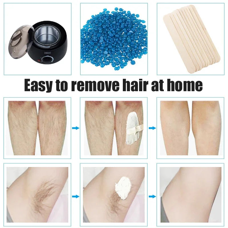 200ml Hard Wax Warmer Machine – Brazilian Hair Removal Kit