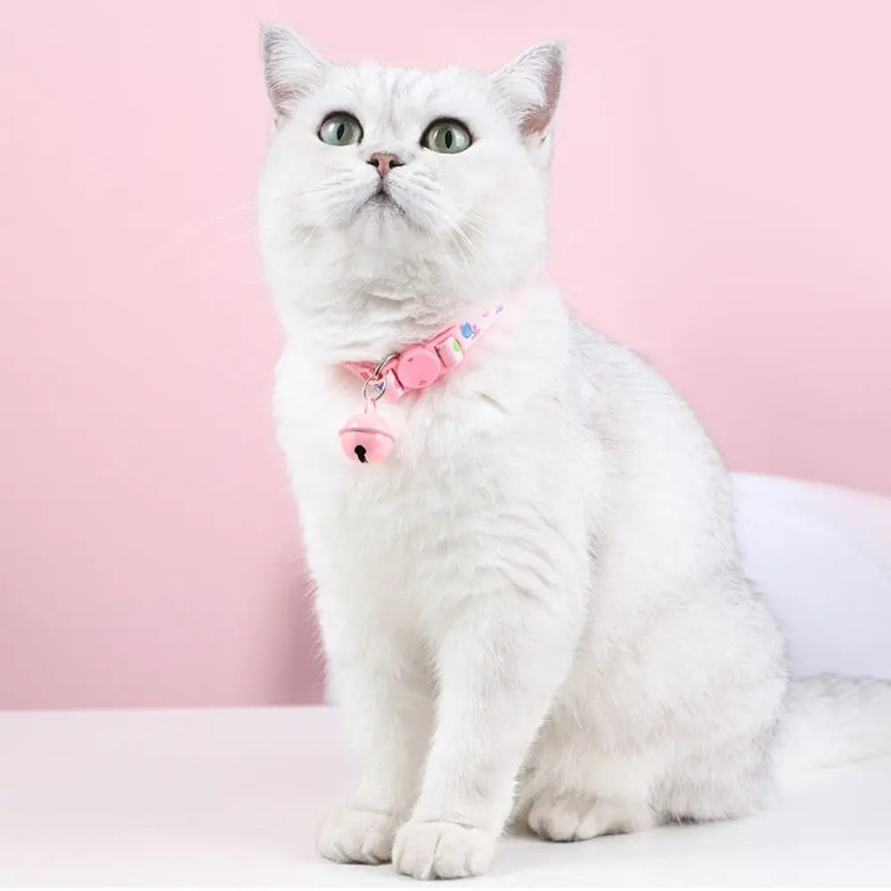 Adjustable Cartoon Cat Collar Cute Buckle Pet Accessory