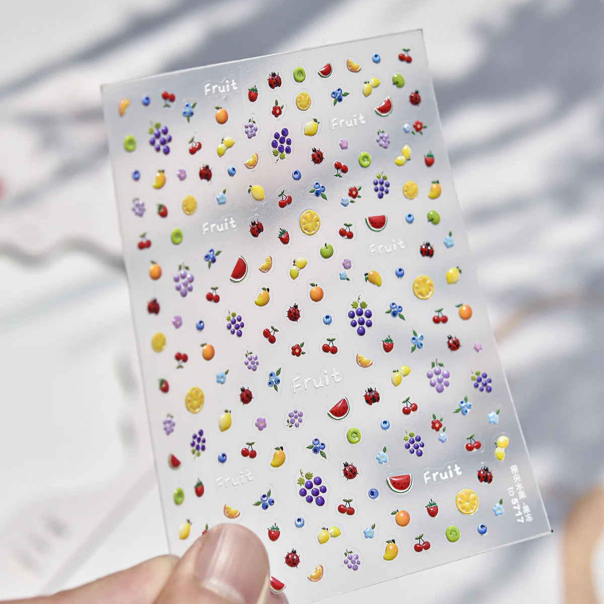 Fruit Nail Art Stickers – Jelly Self-Adhesive Nail Decals
