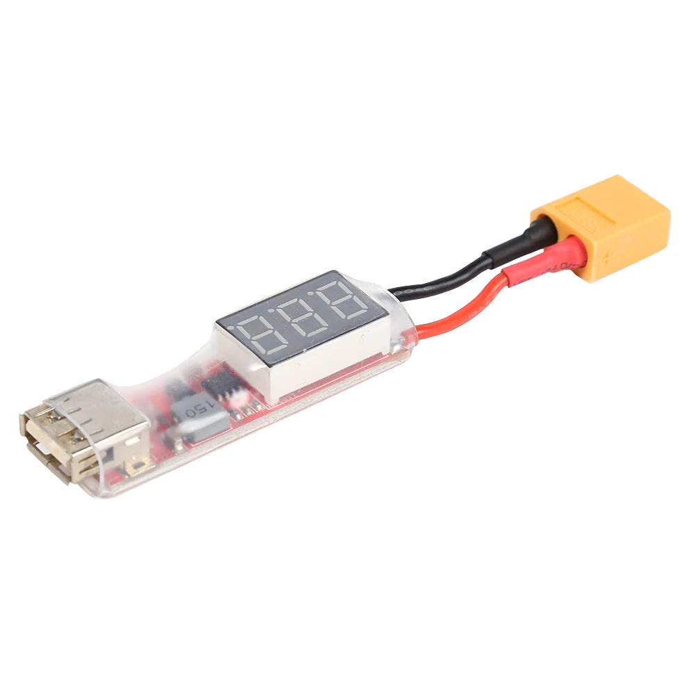 USB 5V 2A LiPo Battery Converter Adapter 2S-6S XT60 T Plug