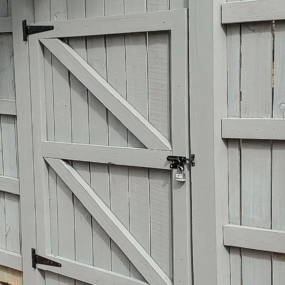 Heavy-Duty Iron T-Strap Barn Door Hinges – Easy Install