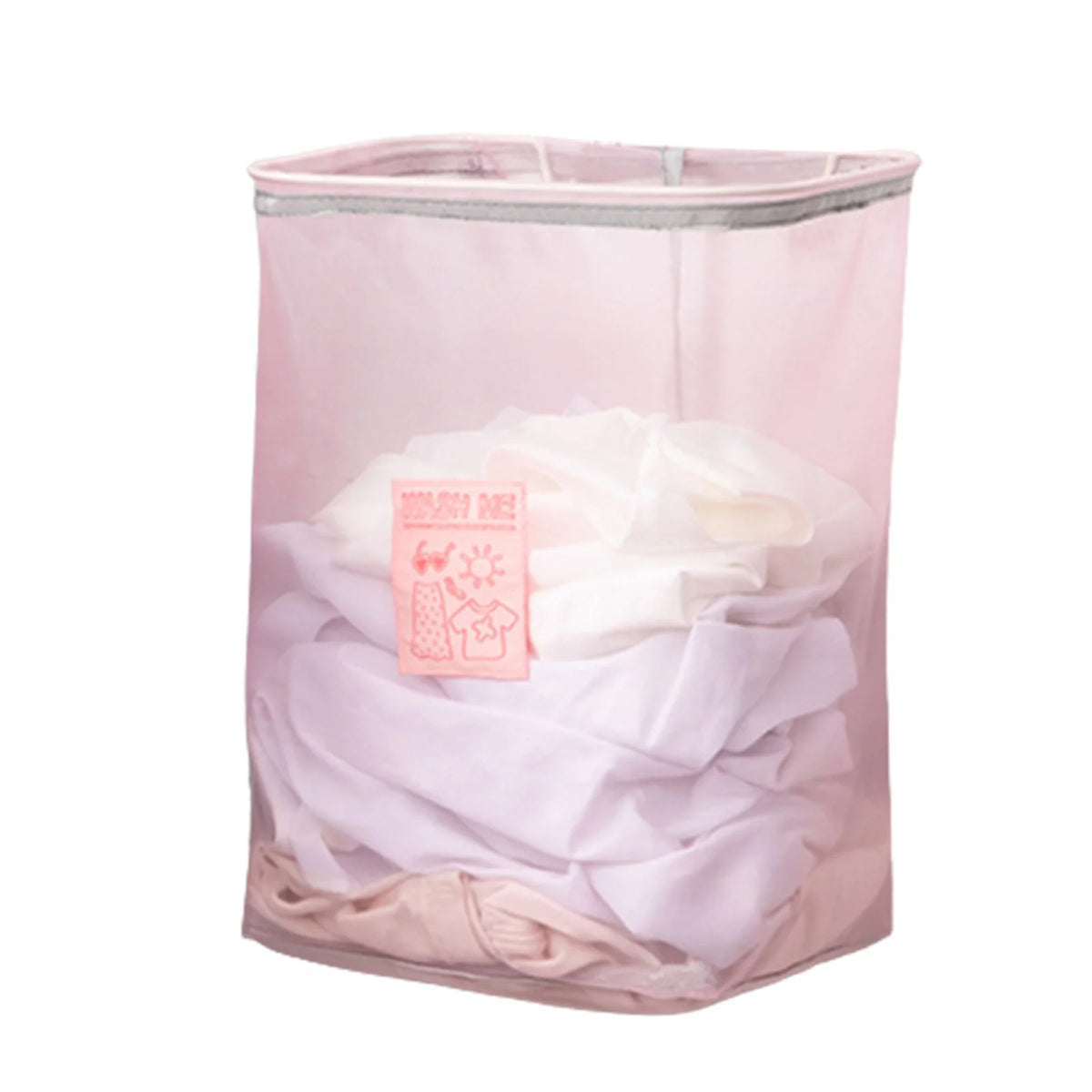 Wall Mounted Laundry Basket – Breathable Mesh Hamper Bag