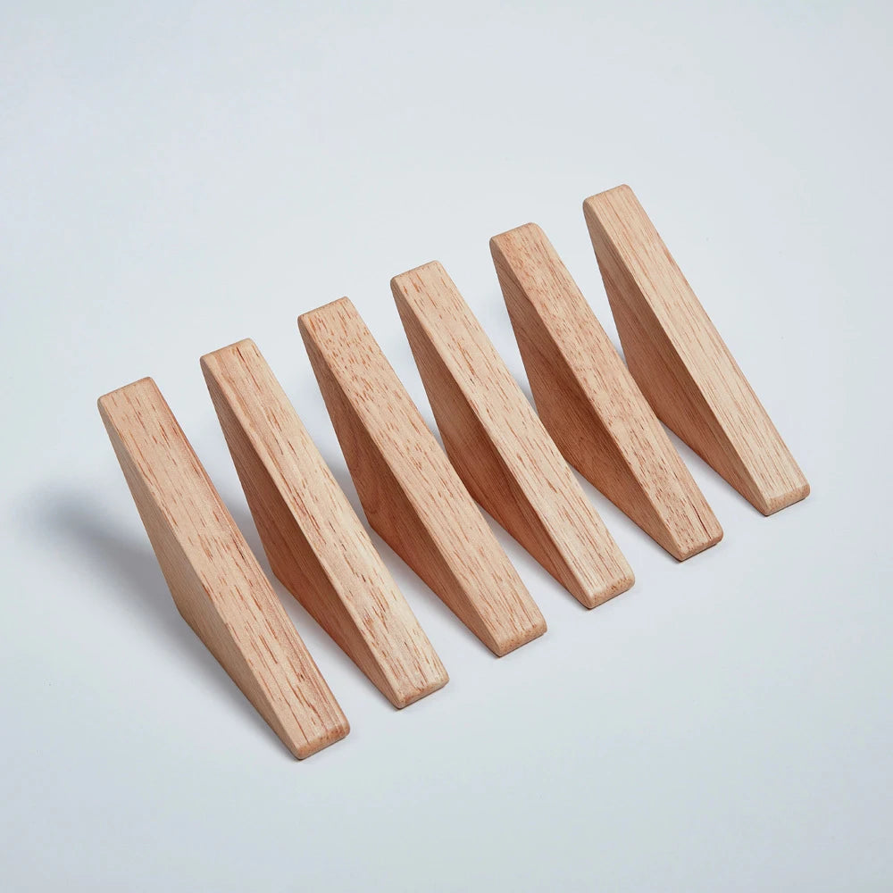 Triangle Wood Wall Hook – Coat, Hat & Key Hanger Rack