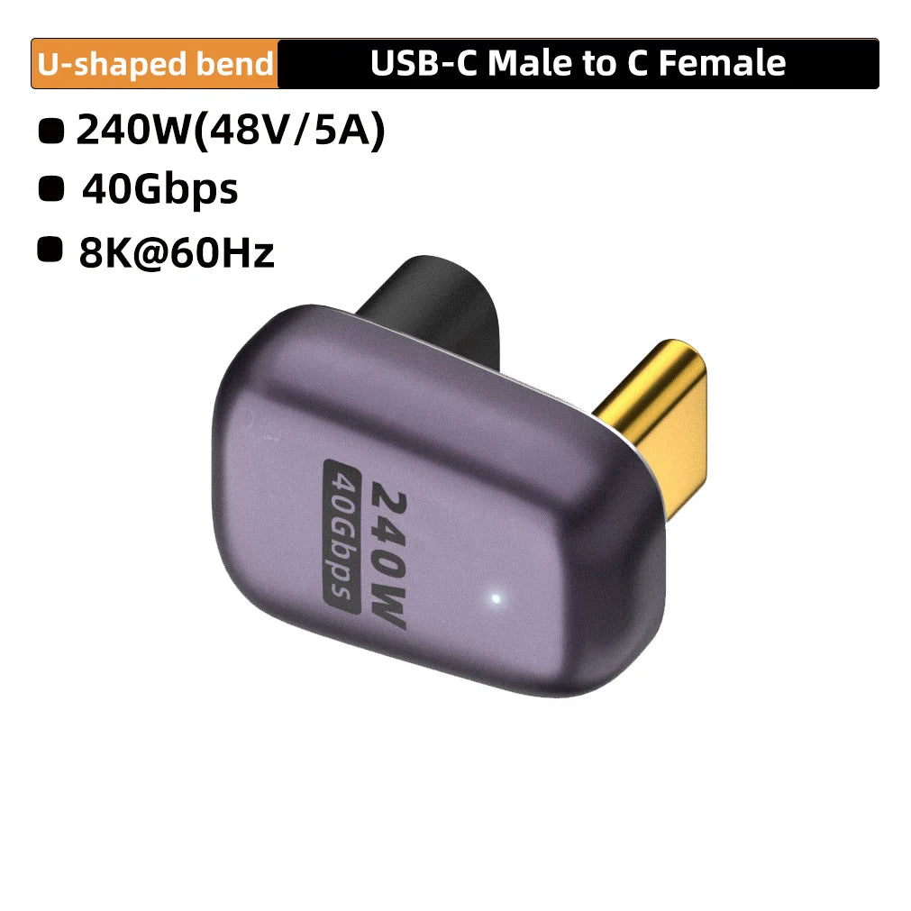 USB4 40Gbps USB-C Adapter – 240W Fast Charging & 8K60Hz