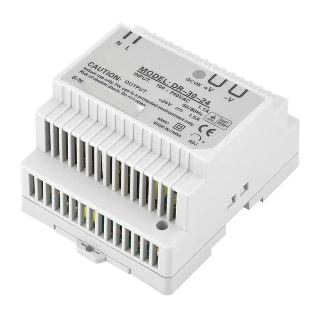 DR-30-24 30W DIN Rail Power Supply 24V AC to DC Converter
