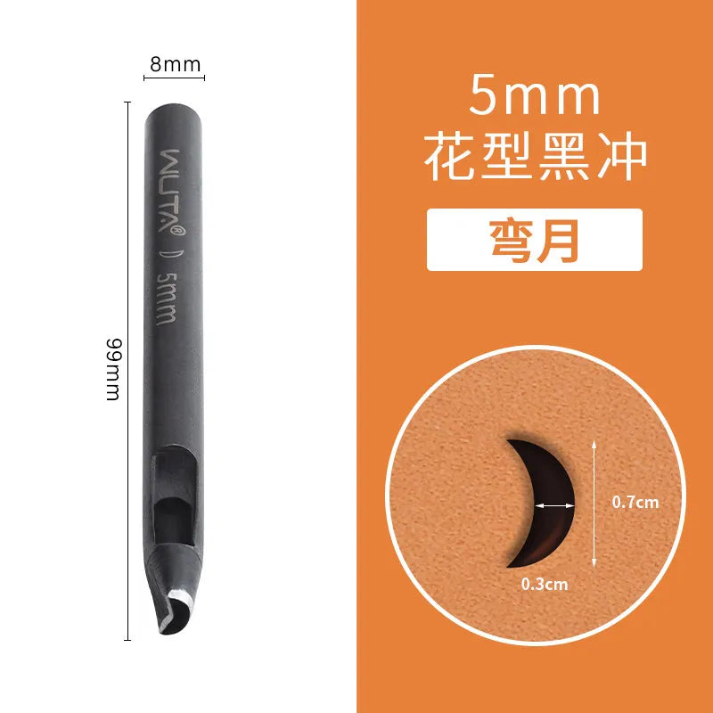 Special-Shaped Leather Punch Set – Floral Star & U-Shape Dies