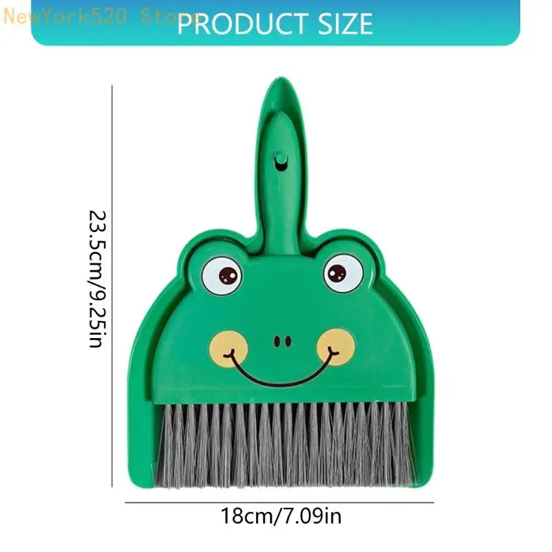 Mini Broom & Dustpan Set – Compact Ergonomic Cleaning Brush