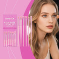 Vegan Makeup Brush Set with Case – 6pc Mini Travel Kit